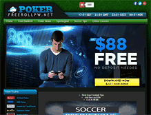 Tablet Screenshot of pokerfreerollpw.net